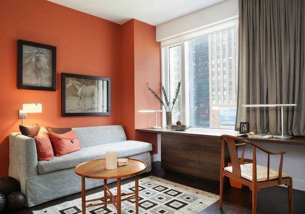 Красный и оранжевый цвета в интерьере | Все для ремонта квартиры или дома