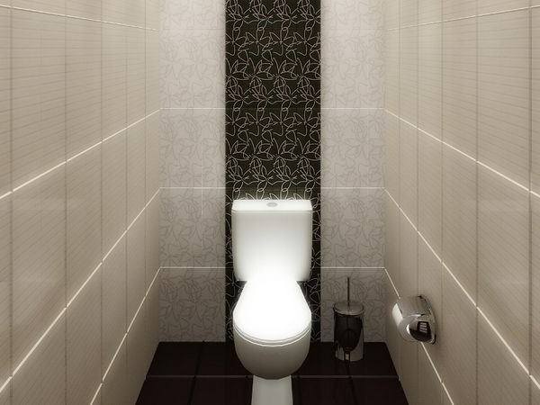 Туалетная комната в чёрно-белом стиле | Все для ремонта квартиры или дома